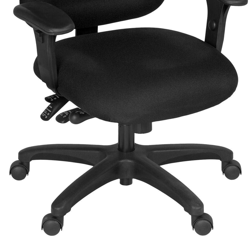 Regency Global Sourcing Comfort Series Multifunctional Swivel Computer Task Chair in Black, , large