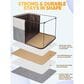 HOMLUX Small Fabric Closet Storage Bin in Grey, , large