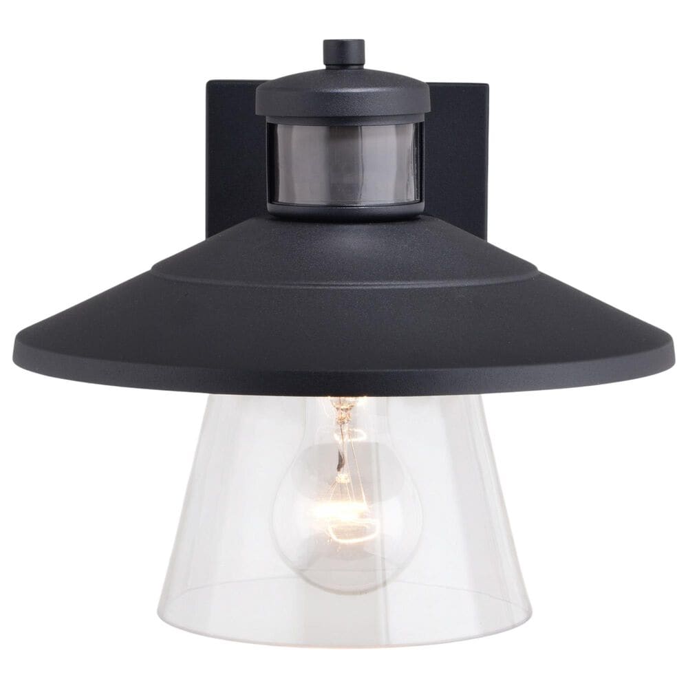 Vaxcel Westport 1-Light Outdoor Motion Sensor Wall Sconce in Textured Black, , large