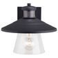 Vaxcel Westport 1-Light Outdoor Motion Sensor Wall Sconce in Textured Black, , large