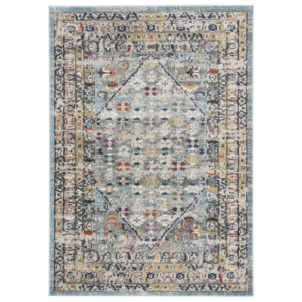 Safavieh Monaco MNC255M 2"2" x 8" Blue and Light Grey Runner, , large