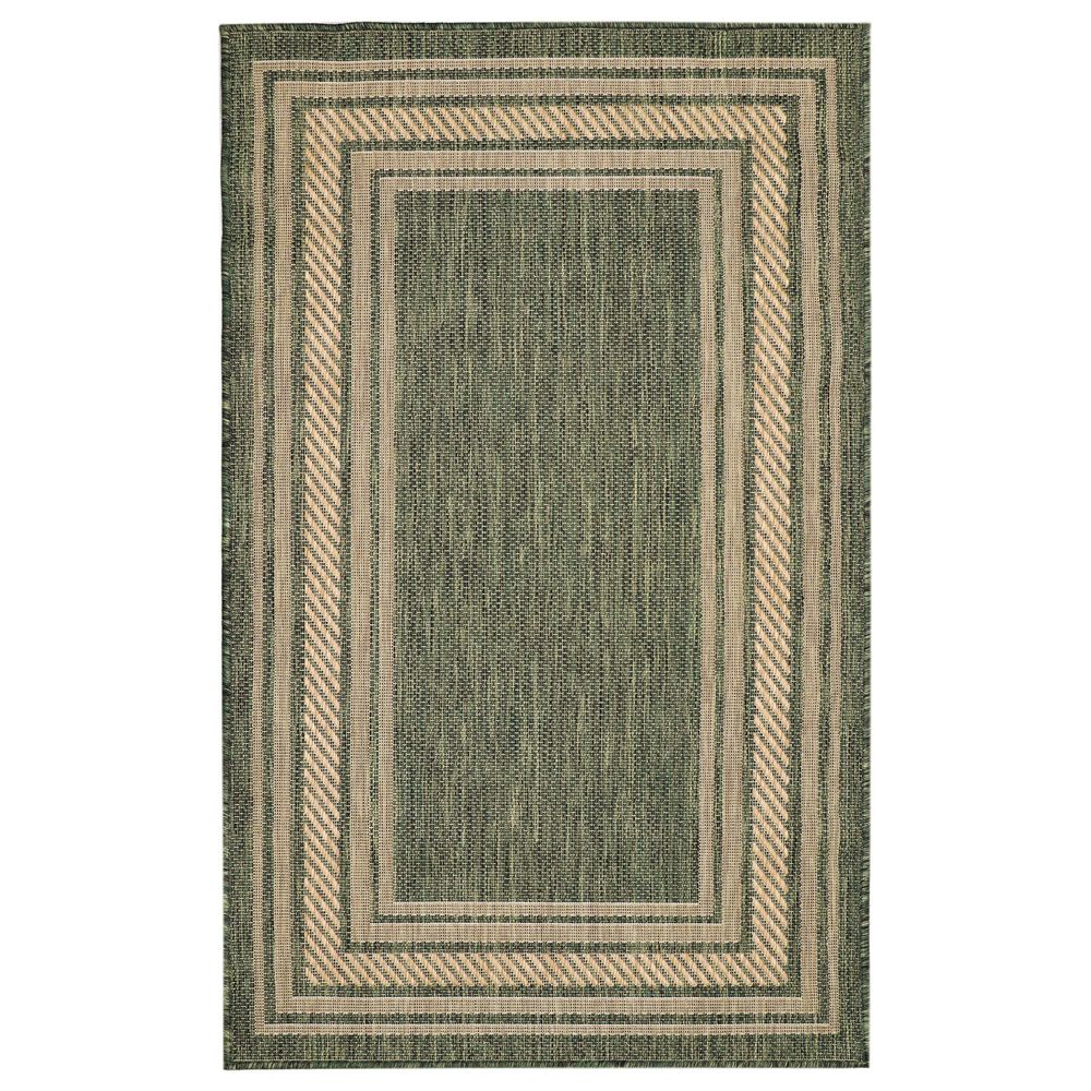 Nourison Horizon HOZ03 Green 3&#39; x 5&#39; Indoor/Outdoor Area Rug, , large