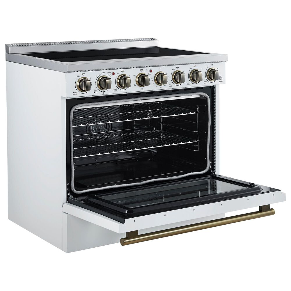 Forno Paolo 36" Freestanding Electric Range in White, , large