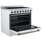 Forno Paolo 36" Freestanding Electric Range in White, , large