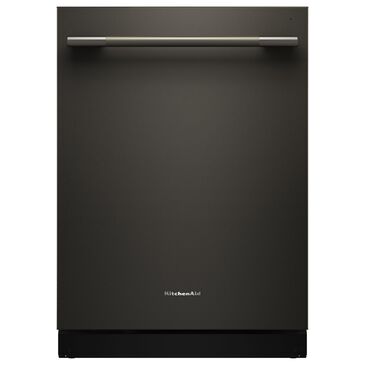 KitchenAid 24" Third Level Jet Rack Dishwasher with 40+ Total Wash Jets and Bar Handle in Black Ore, , large