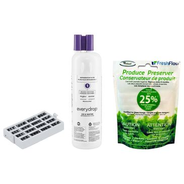 Whirlpool EveryDrop Water Filter 1, FreshFlow Air Filter and Produce Preserver Refill for Refrigerator, , large