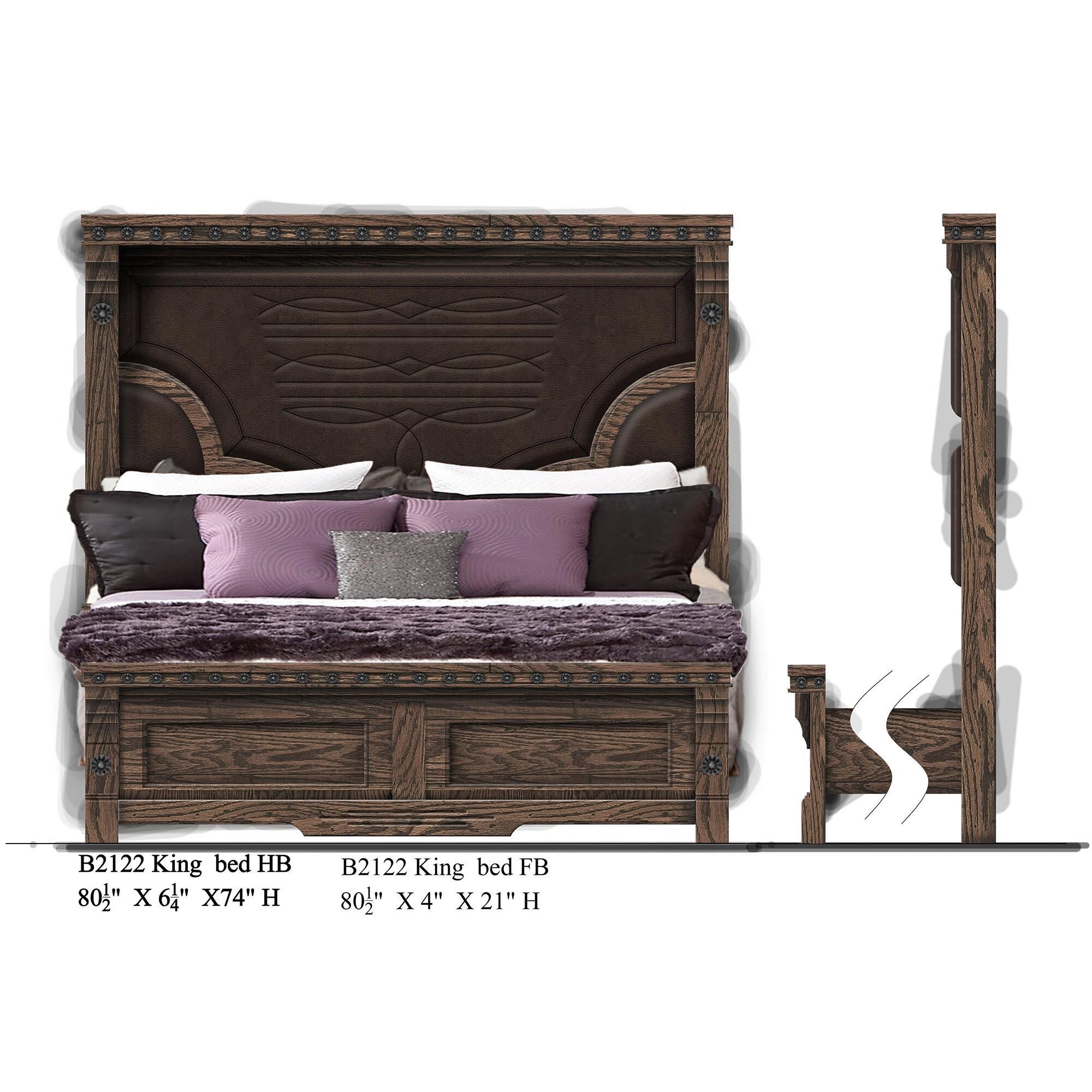 Sasha Lee Grand Teton 5 Piece King Storage Bedroom Set in