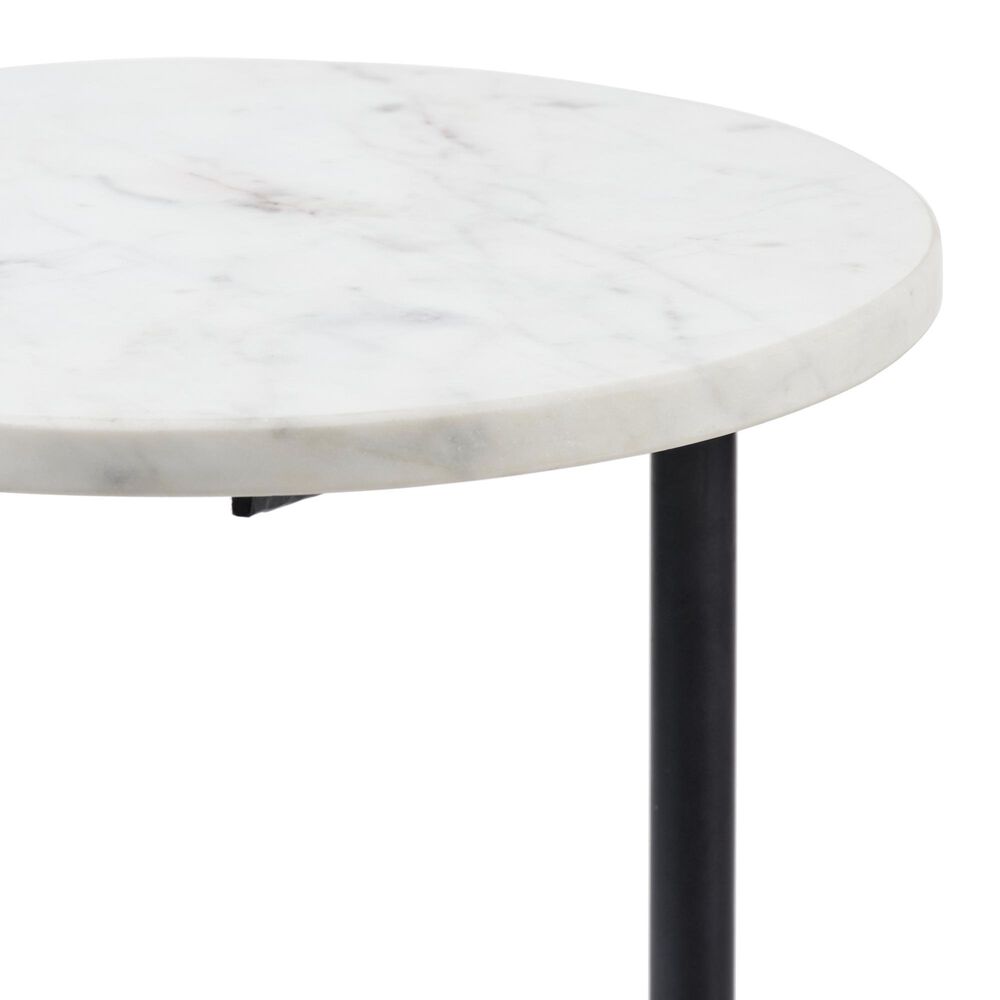 Mercana Furniture &amp; Decor Ballatine II Accent Table in Black and White, , large