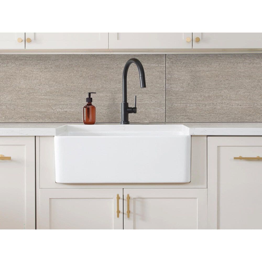 Shaw Tactis Etched Taupe 18" x 48" Ceramic Tile, , large