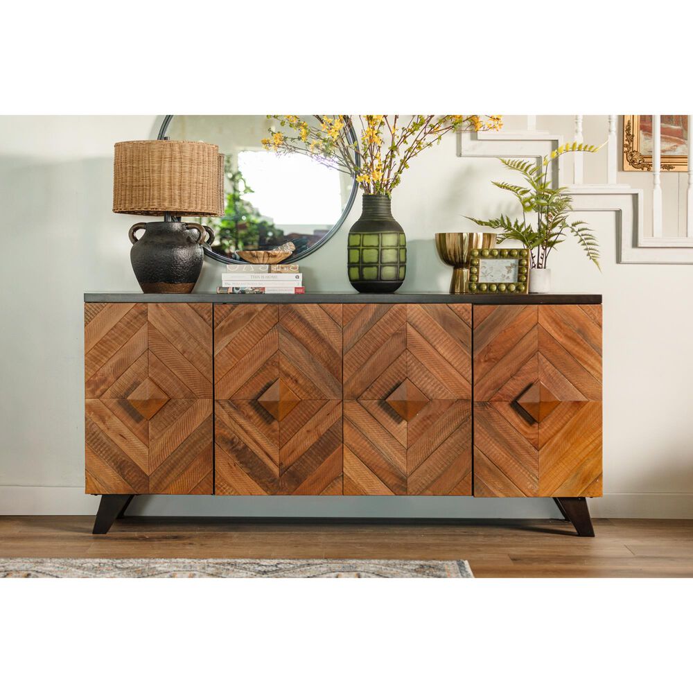 Ashley Robin Ridge Accent Cabinet in Two-tone Brown, , large