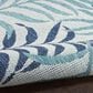 Nourison Garden Oasis Nature Blue 6" x 9" Indoor/Outdoor Area Rug, , large