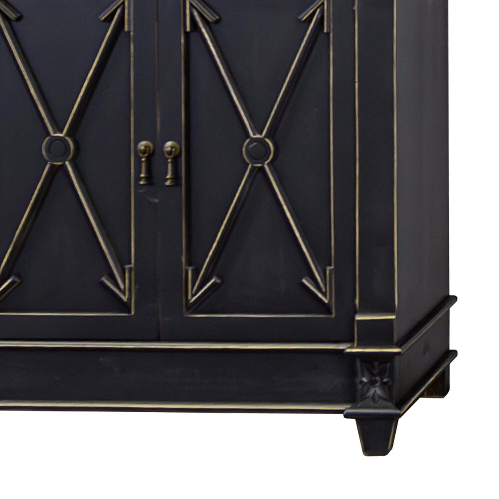 Rustic Root Classic Callison X-Door Console in Golden Black, , large