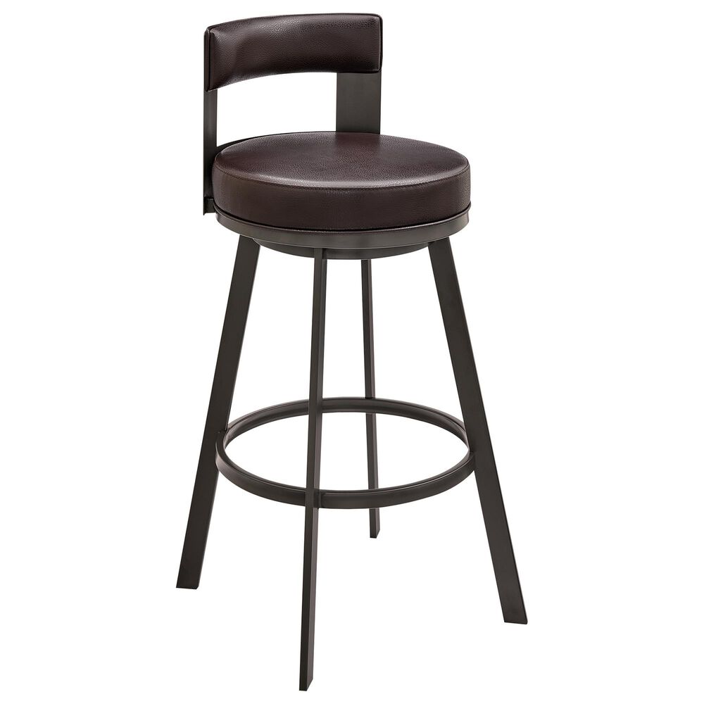 Blue River Flynn 30" Swivel Bar Stool in Brown, , large