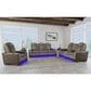 Mayberry Hill Lantana Power Motion Loveseat in Rocky Grey and Brown, , large