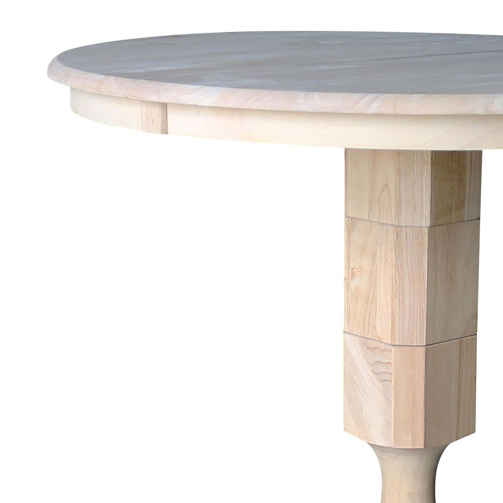 International Concepts 36&quot; Modern Farmhouse Round Dining Table in Unfinished, , large