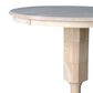 International Concepts 36" Modern Farmhouse Round Dining Table in Unfinished, , large