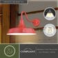 Vaxcel Dorado 15" 1-Light Outdoor Wall Sconce in Red, , large