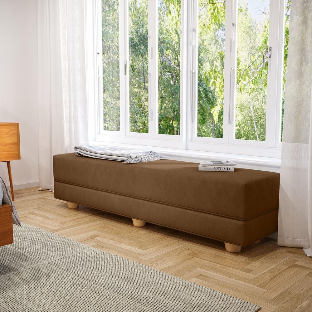 Jaxx Camden Twin Fold-Out Bench in Coffee, , large