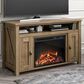 DHP Winthrop 47.75" TV Stand with Fireplace in Natural, , large