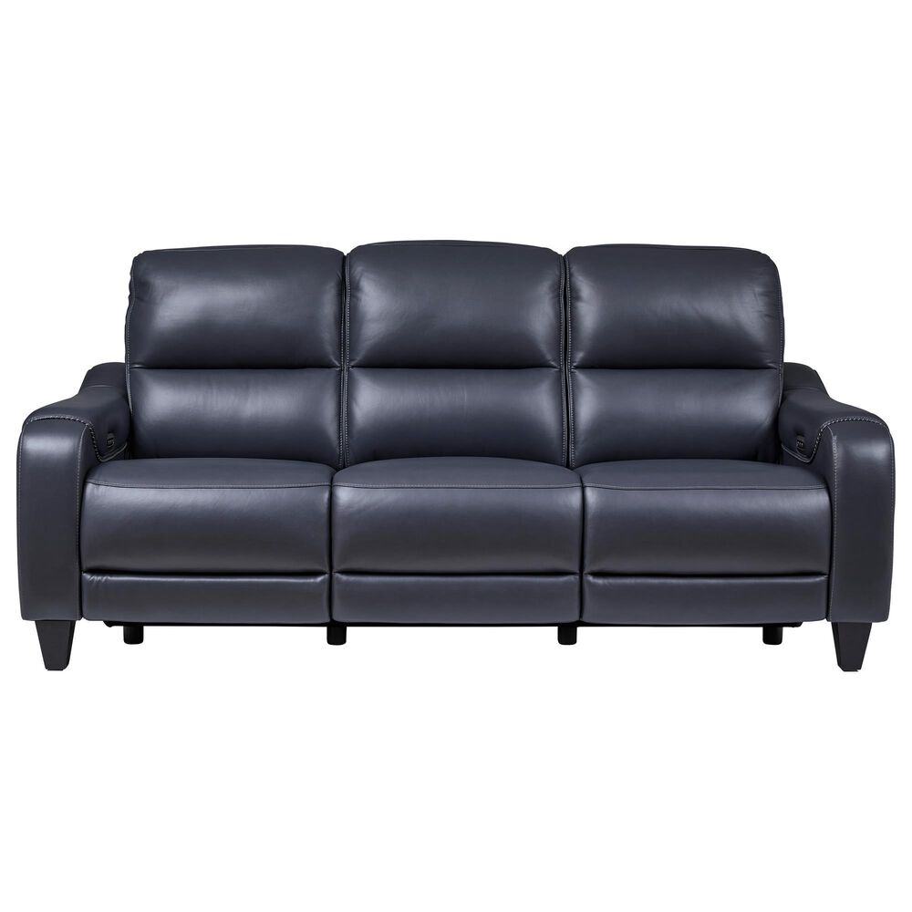 Ashley Mercomatic Power Reclining Sofa with Adjustable Headrest in Ocean, , large
