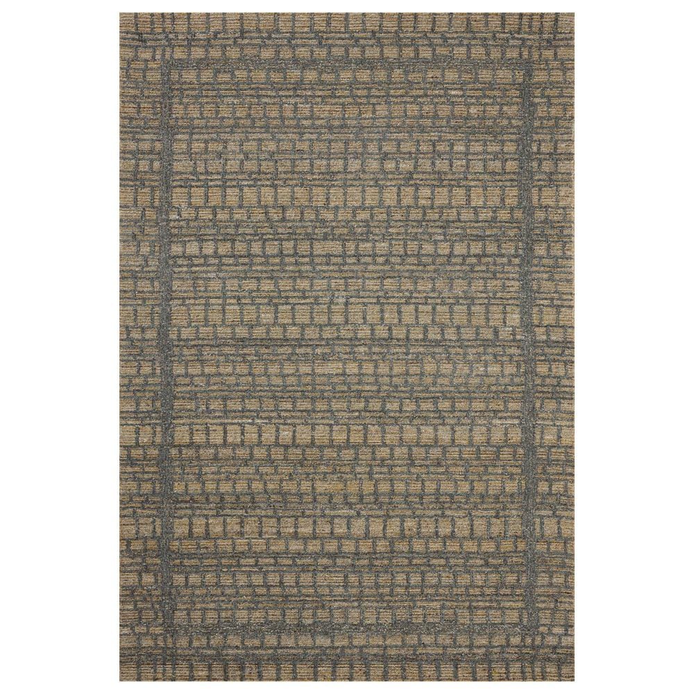 Loloi Elias Wheat and Charcoal 3"6" x 5"6" Area Rug, , large