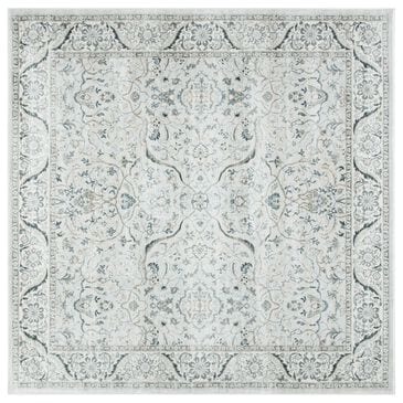 Safavieh Isabella  6"7" Square Light Grey and Cream Area Rug, , large