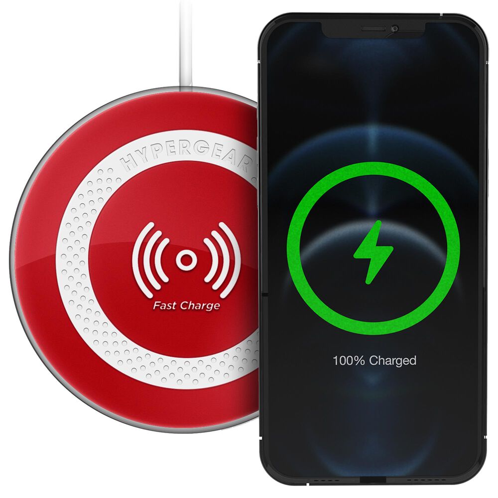 Hypergear ChargePad Pro 15W Wireless Fast Charger in Red, , large