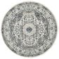 Safavieh Evoke EVK220D-5R 5"1" Round Grey/Ivory Area Rug, , large