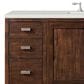 James Martin Vanities Addison 60" Single Bathroom Vanity in Mid-Century Acacia with 3 cm Lime Delight Quartz Top and Rectangular Sink, , large