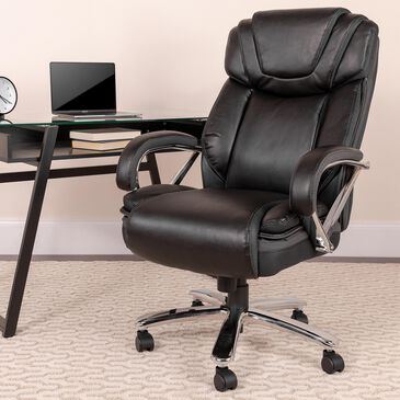 Flash Furniture 47" HERCULES Big & Tall Executive Chair in Black, , large