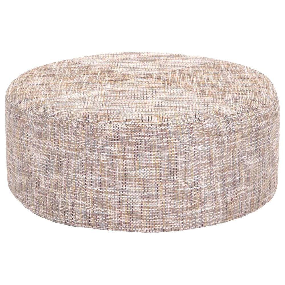 Moore Furniture Round Cocktail Ottoman in Fairyland Cathedral, , large