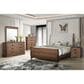 New Heritage Design Coventry Hall 3-Piece Queen Sleigh Bed with Two Nightstands in Pecan, , large