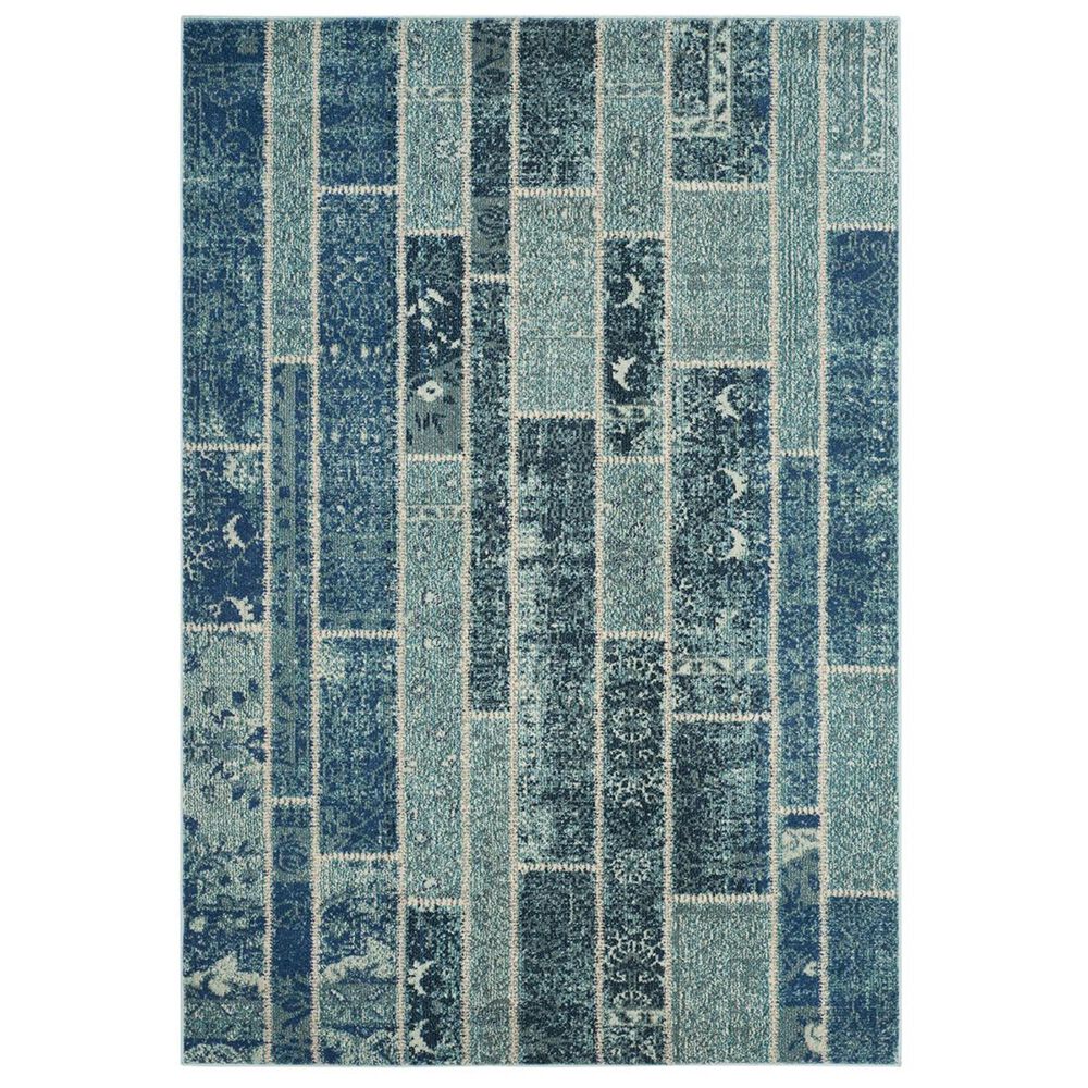 Safavieh Monaco MNC216J-5 5"1" x 7"7" Blue/Multi Area Rug, , large