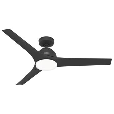 Hunter Gallegos 52" Outdoor Ceiling Fan with Light in Matte Black, , large