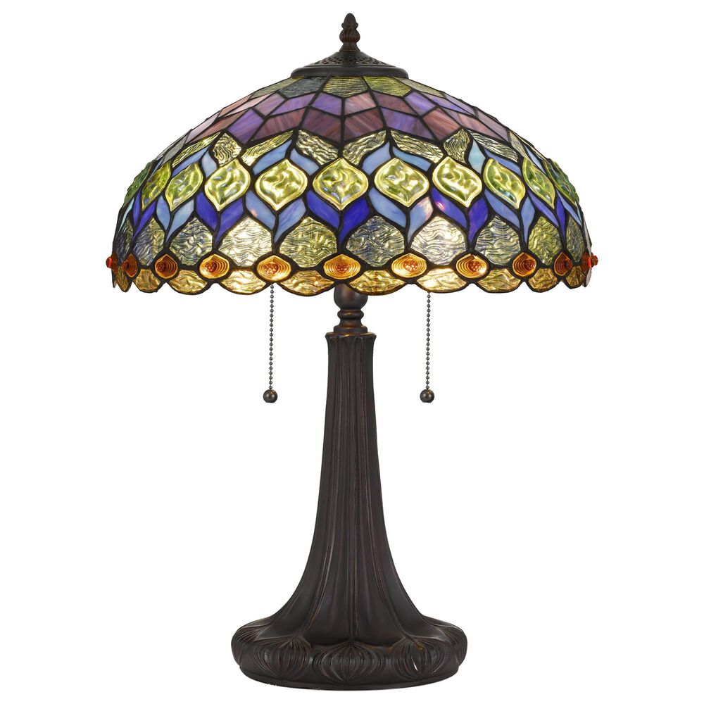 Cal Lighting Tiffany 22.5" Table Lamp in Dark Bronze, , large