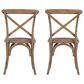 Linon Home Decor Helia Side Chair in Weathered Grey Wash (Set of 2), , large