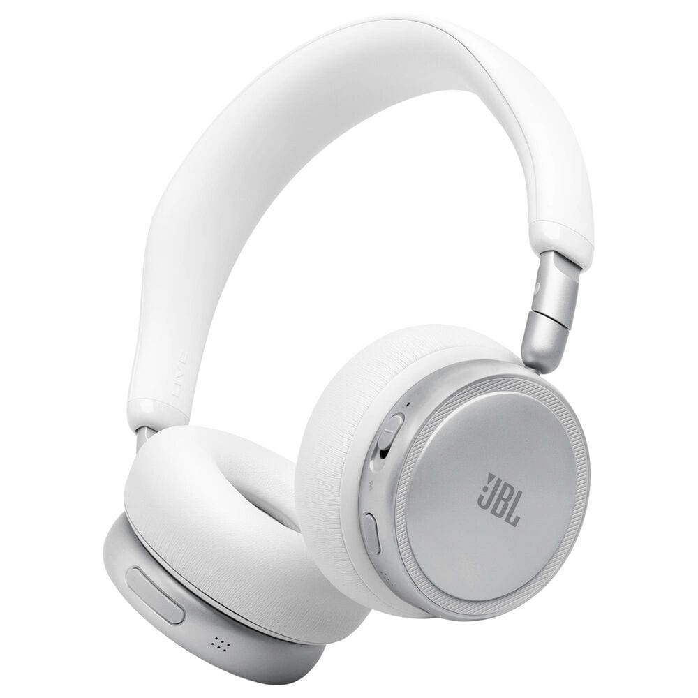 JBL Live Series Wireless Noise-Canceling On-Ear Headphones in White, , large