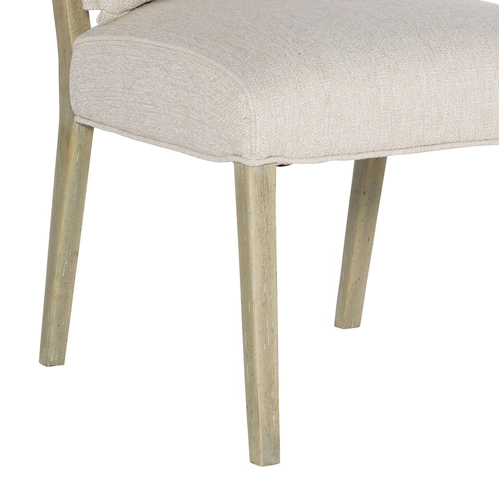 Hooker Furniture Surfrider Woven Back Side Chair with Beige Cushion in Driftwood &#40;Set of 2&#41;, , large