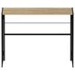 HOMLUX Riau 39" Folding Computer Desk in Sonoma Oak and Black, , large