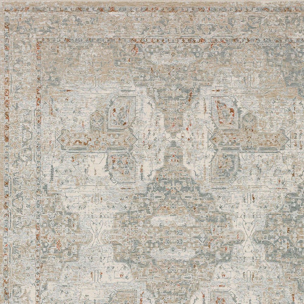 Karastan Solitude Via Salaria 6&#39;7&quot; x 9&#39;6&quot; Cream Beige Area Rug, , large