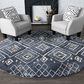 Central Oriental Stonington Iris Denim and Multicolor 7"10" Round Area Rug, , large