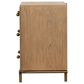 Pacific Landing Arini 3-Drawer Nightstand in Sand Wash and Aged Brass, , large