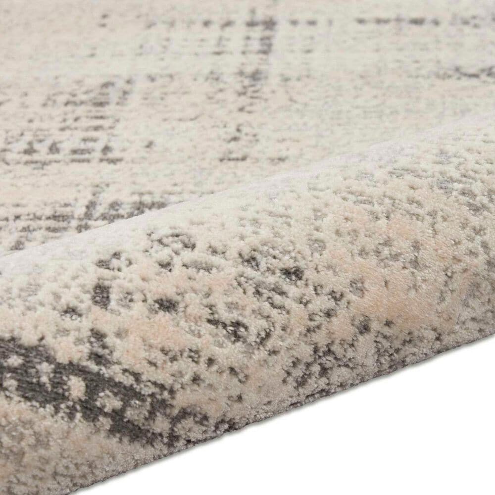 Nourison Rush 8&#39; Round Ivory and Beige Area Rug, , large