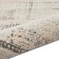 Nourison Rush 8" Round Ivory and Beige Area Rug, , large