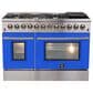 Forno Galiano 48" Freestanding Dual Fuel Range in Blue and Stainless Steel, , large