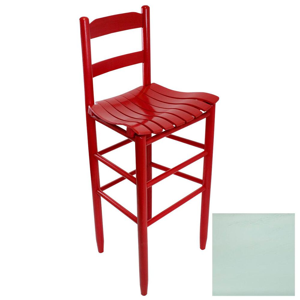 Lakeside Beach Mountain Ladderback Barstool in Coastal Blue, , large