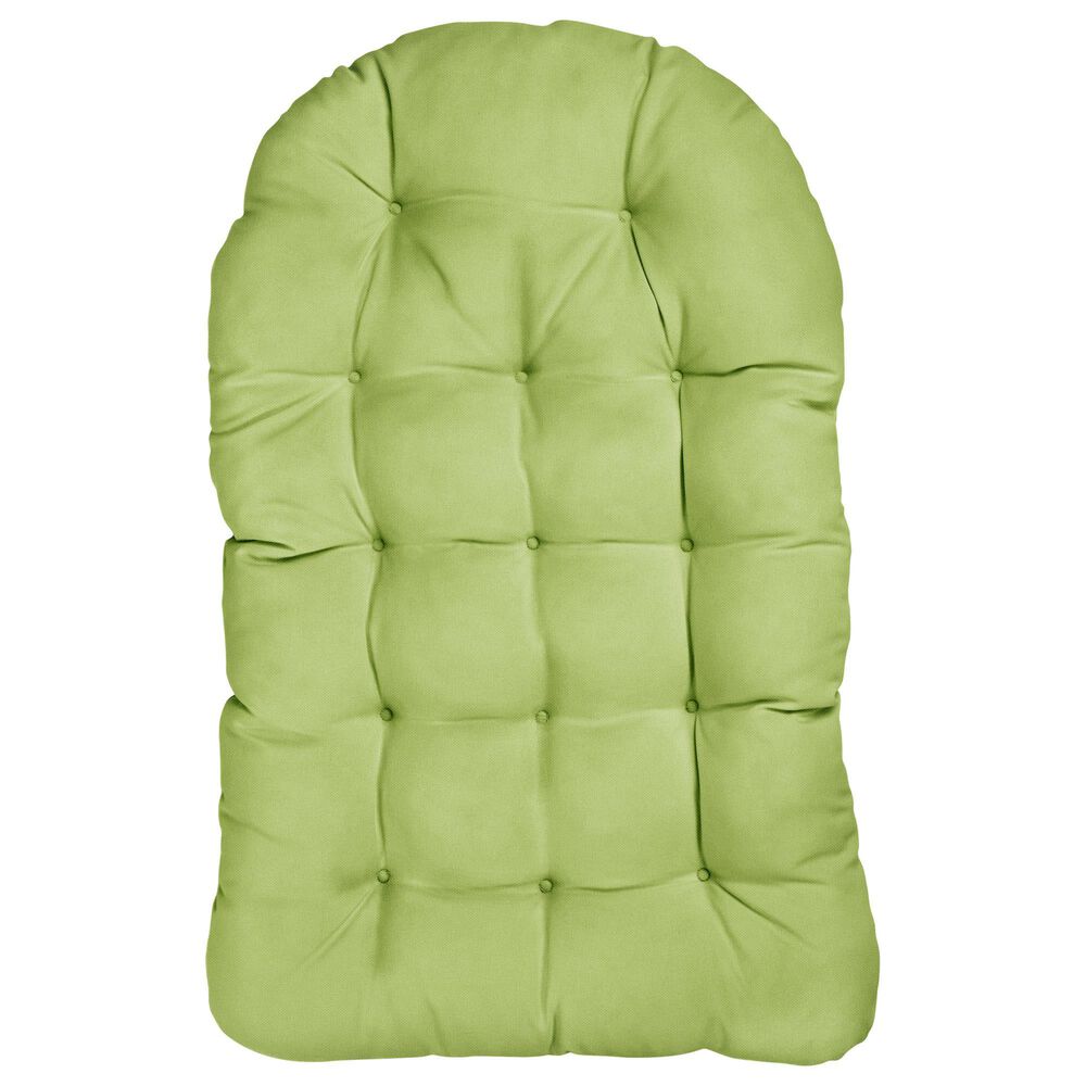 Sorra Home Poly Solid 44" Egg Chair Cushion in Apple Green, , large