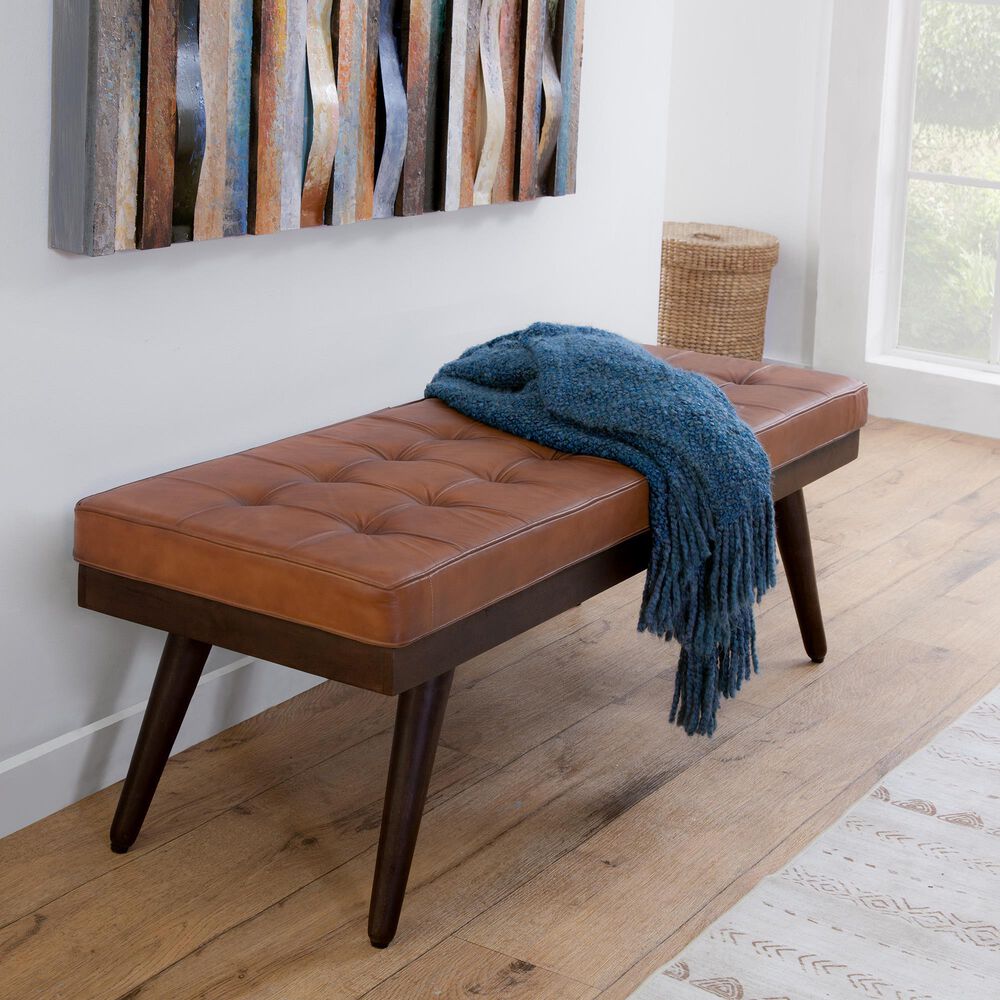 Martin Svensson Home Anson Bench in Amber Brown, , large