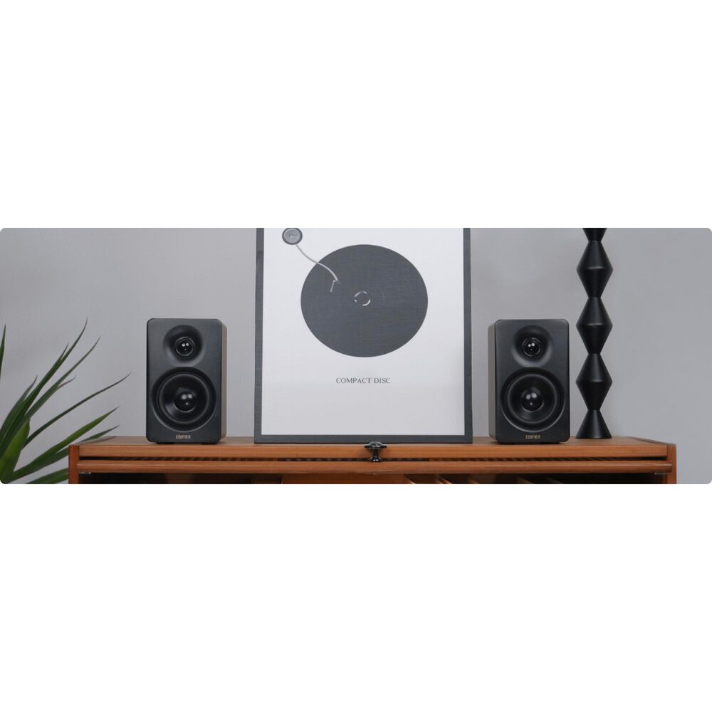 Edifier M60 2.0 Compact Desktop Bluetooth Speakers Pair in Black, , large