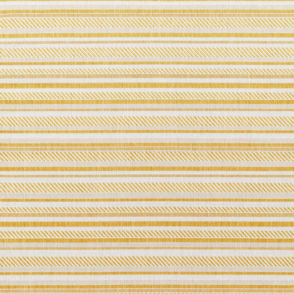 Surya Eagean EAG-2424 Mustard and Ivory 7&#39;10&quot; x 10&#39;2&quot; Indoor/Outdoor Area Rug, , large